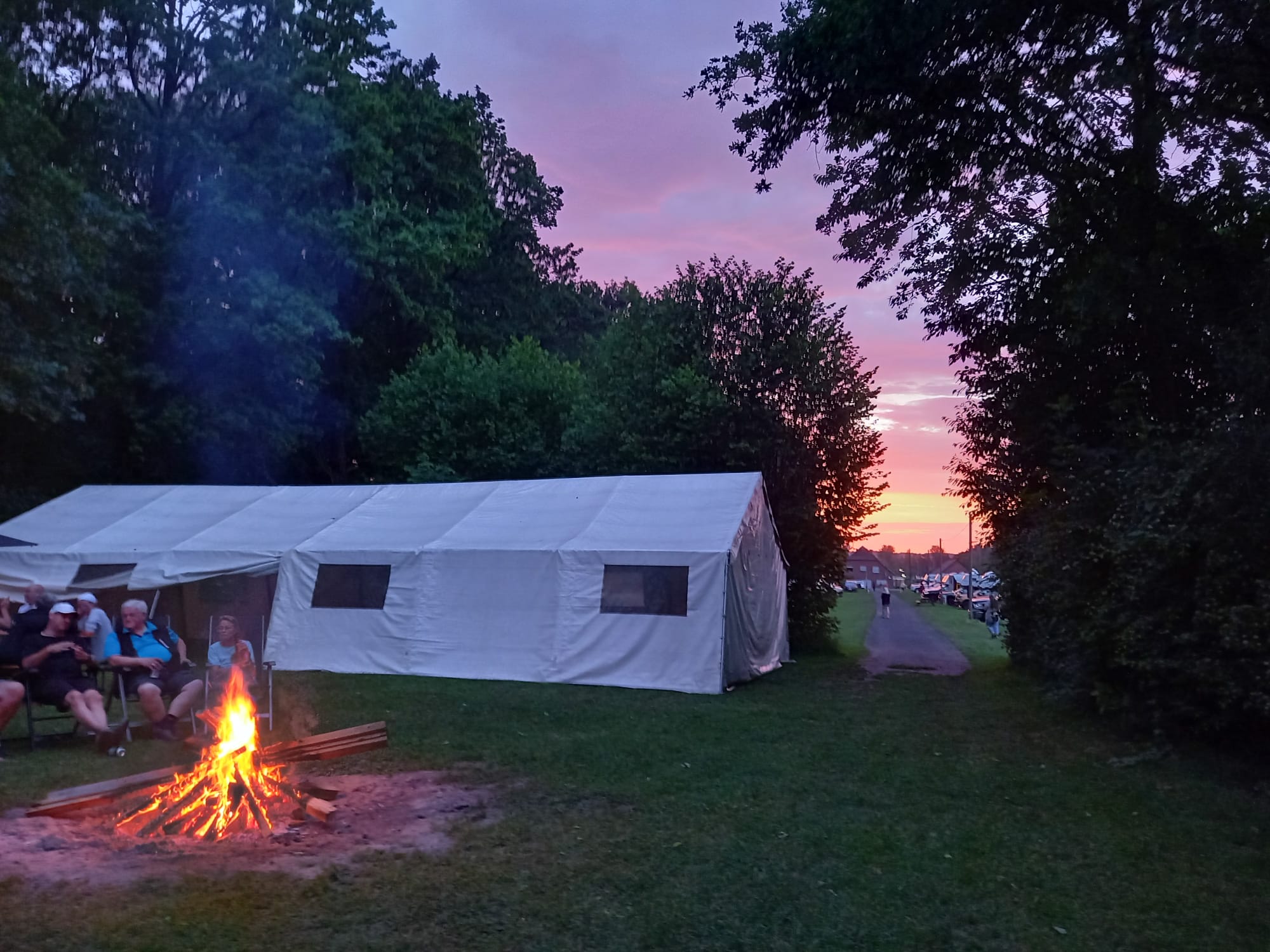 Lagerfeuer am Abend Nordstar Treffen
